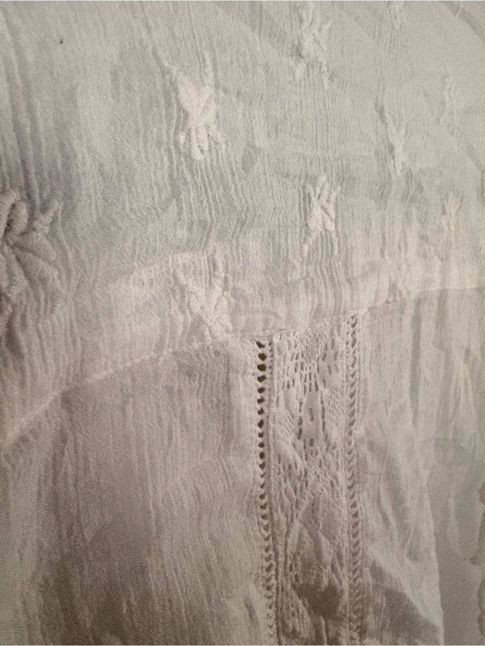 Versona White Ruffled Button-Front Blouse - Picture 10 of 13